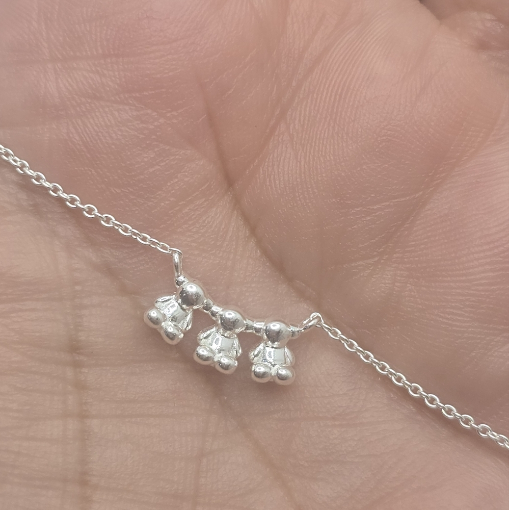Tous Bold Bear Silver Choker with charm